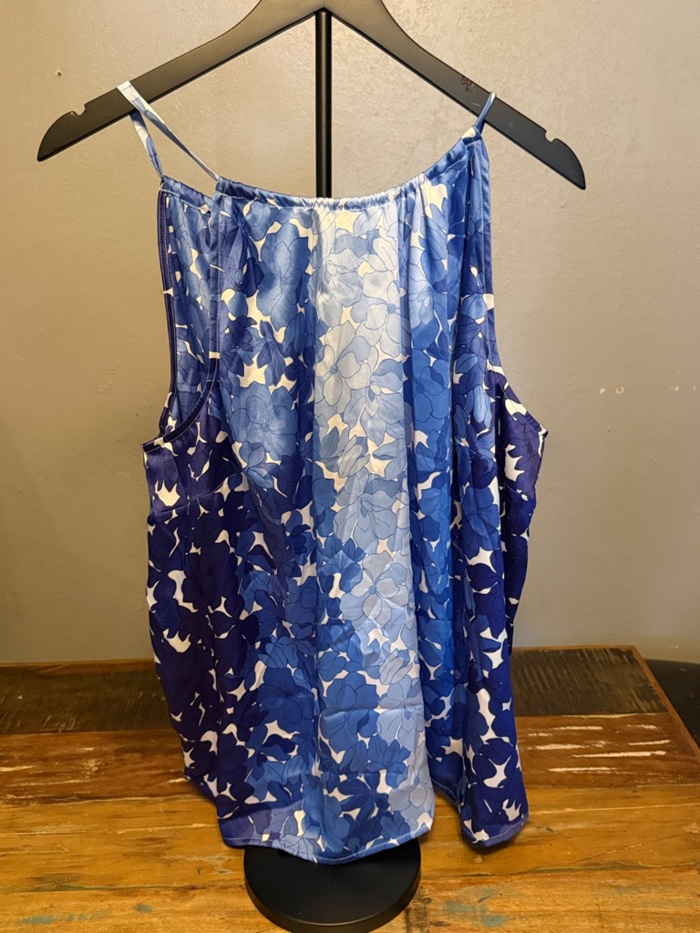 Lane Bryant Blue Floral Sleeveless Women's Tank Top